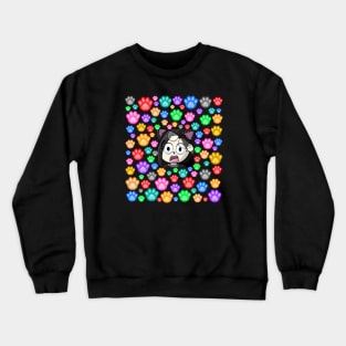 Wolfgirl shocked face Crewneck Sweatshirt